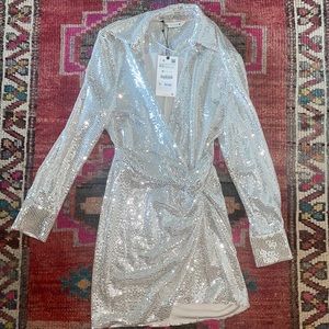 Zara Size XS Sparkle Dress